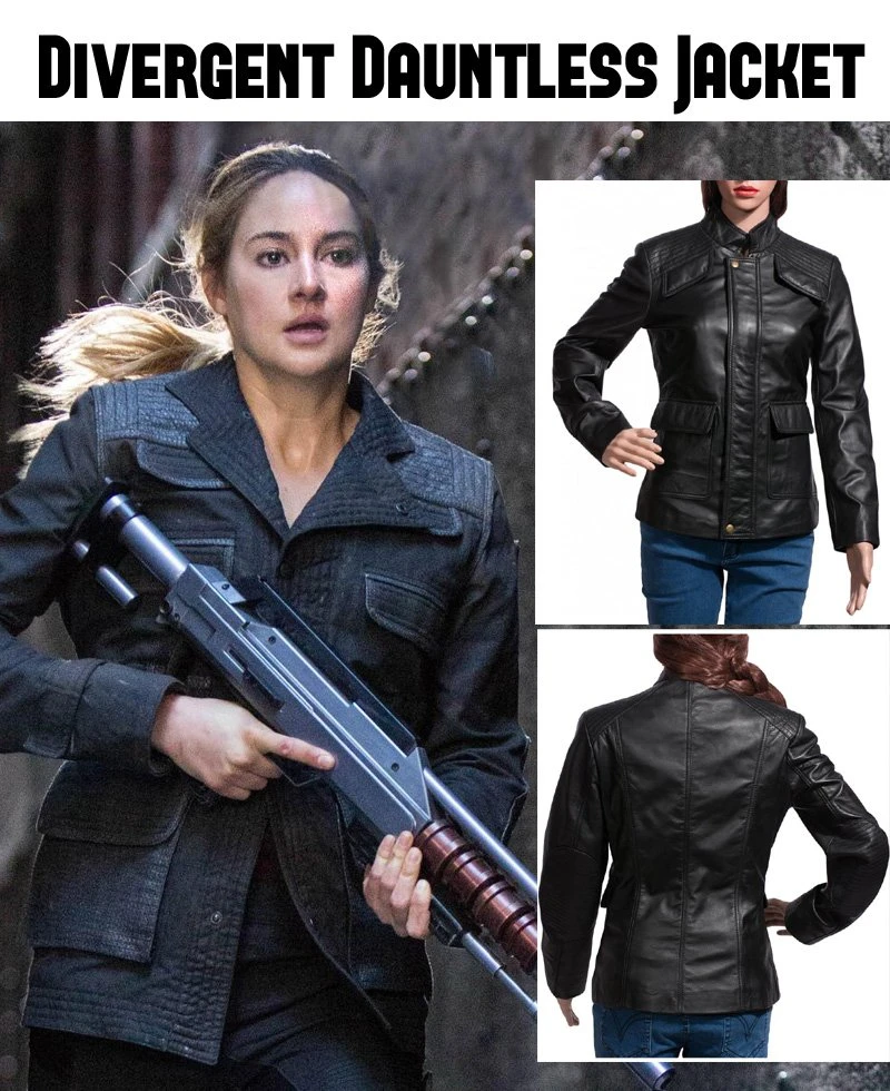 Divergent Dauntless Shailene Woodley Leather Jacket - Image 5