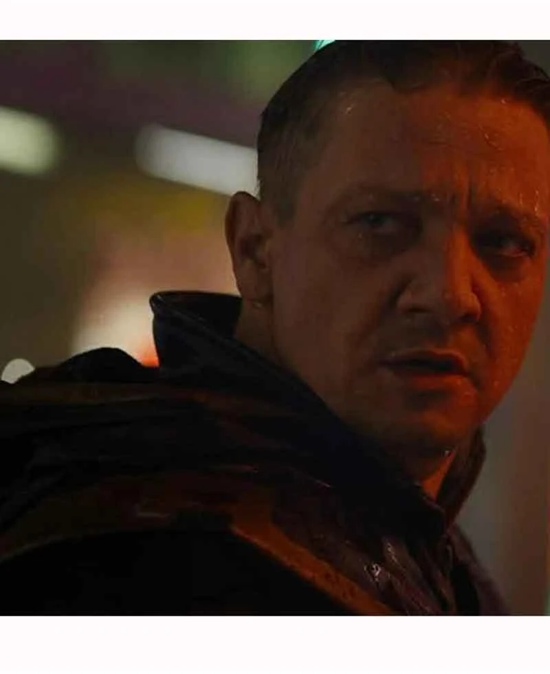 Hawkeye Avengers Endgame Leather Hoodie