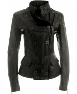 Twilight Saga Breaking Dawn Bella Swan Double Breasted Leather Jacket