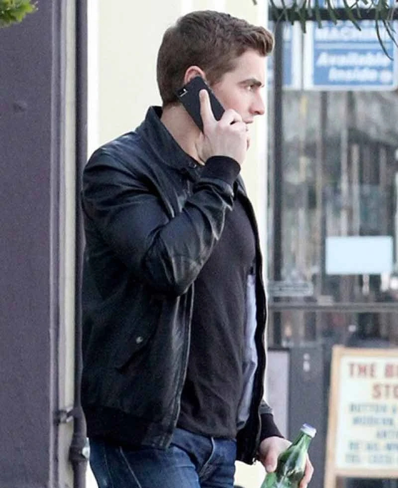 Unfinished Business Dave Franco Bomber Leather Jacket - Image 3