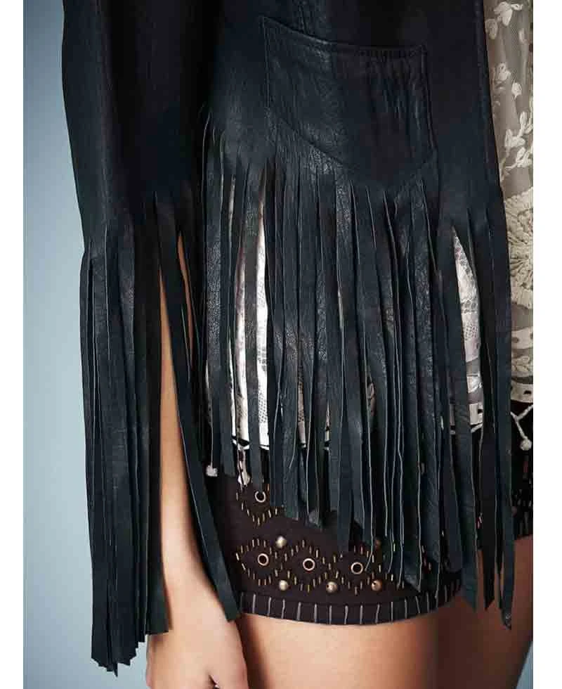 Cheryl Cole Fringed Leather Jacket - Image 4