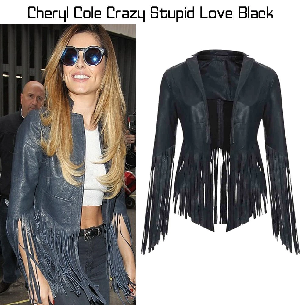 Cheryl Cole Fringed Leather Jacket - Image 5