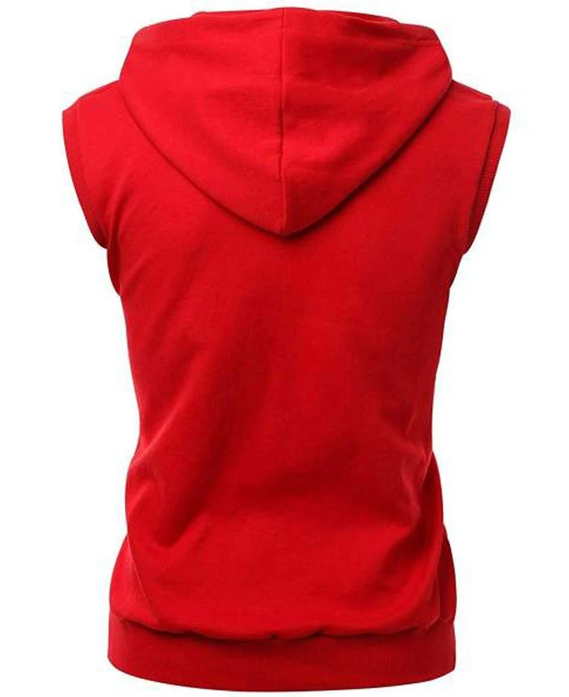 Michael B Jordan Creed II Red Vest Hoodie - Image 3
