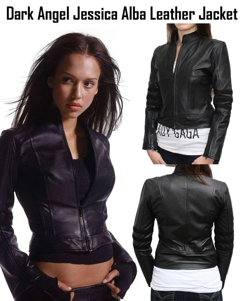 Jessica Alba Dark Angel Max Guevara Leather Jacket - Image 3