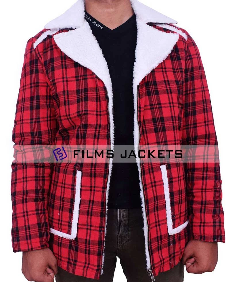 Deadpool Vanessa And Wade Wilson Shearling Jacket - Image 4