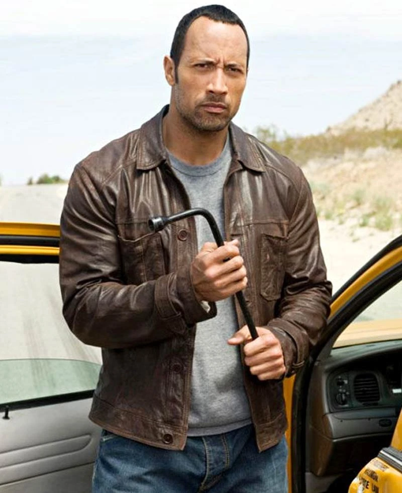 Race To Witch Mountain Film Dwayne Johnson Leather Jacket - Image 2