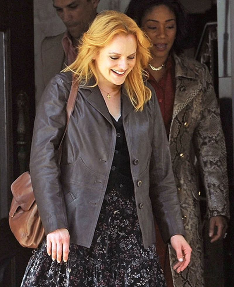 Elisabeth Moss The Kitchen Leather Jacket