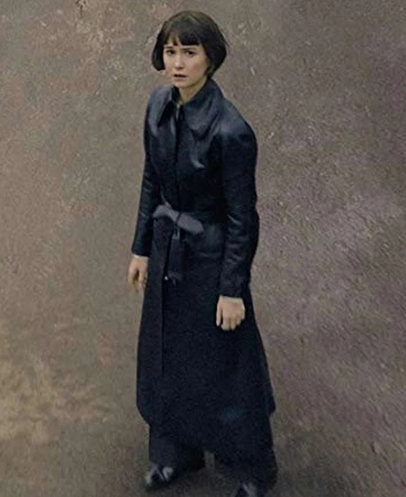 Fantastic Beasts 2 Tina Goldstein Trench Leather Coat - Image 3