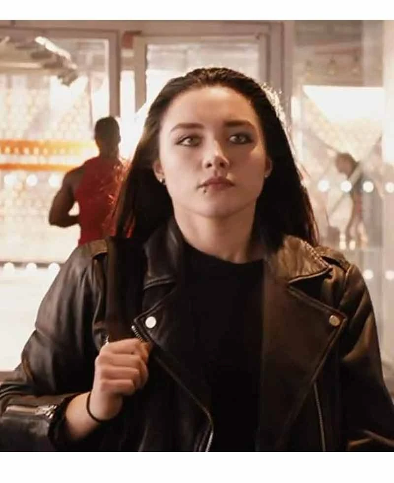 Fighting With My Family Florence Pugh Leather Jacket - Image 3