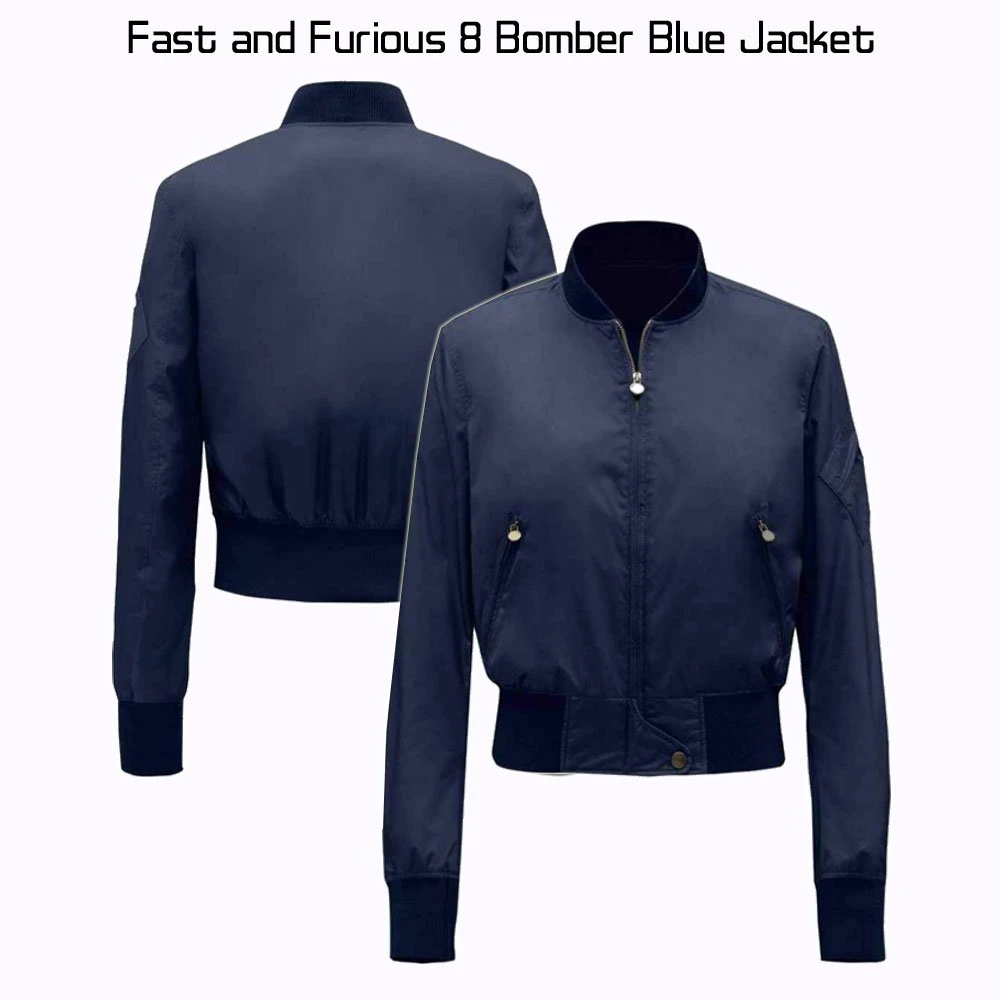 Fast And Furious 8 Bomber Blue Jacket - Image 4