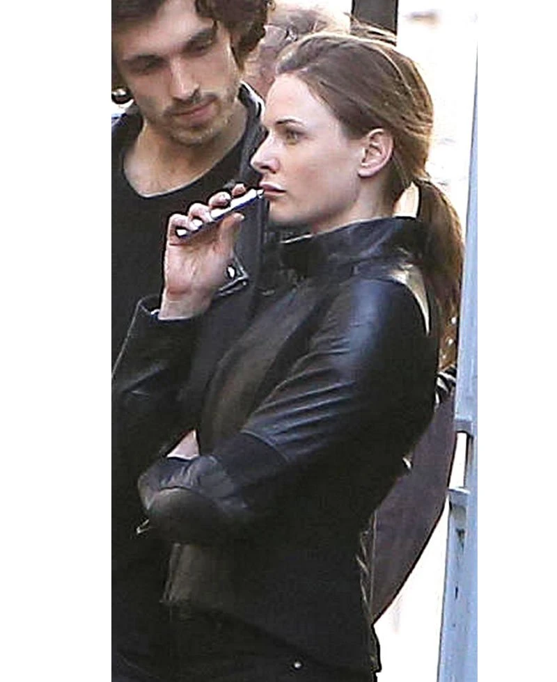 Mission Impossible 6 Rebecca Ferguson Leather Jacket - Image 7