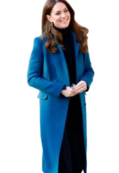 Kate Middleton Teal Trench Coat