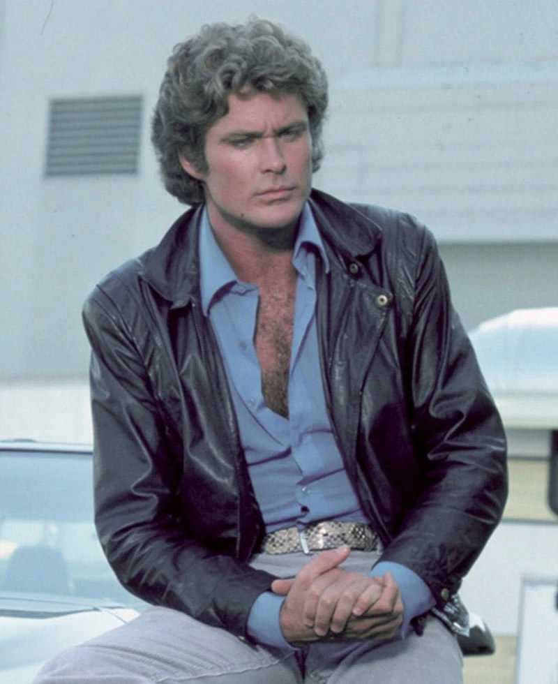 David Hasselhoff Knight Rider Leather Jacket - Image 7