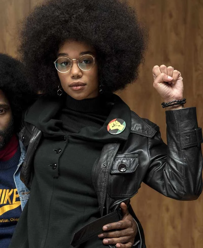 Laura Harrier Blackkklansman Leather Jacket - Image 3