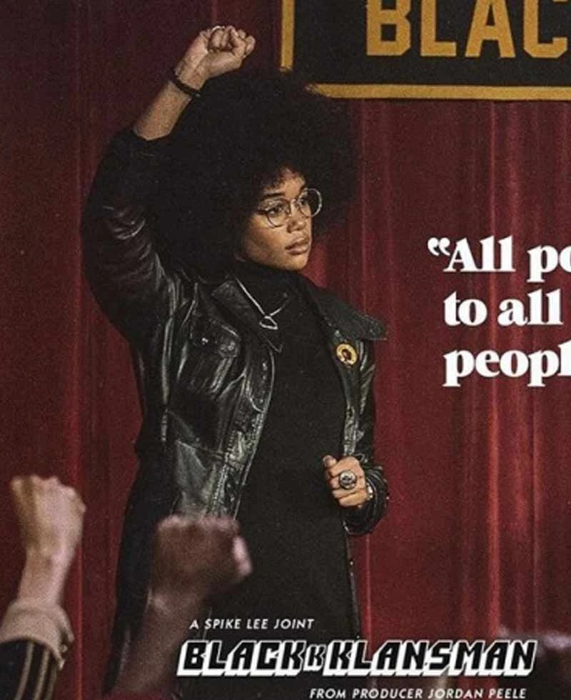 Laura Harrier Blackkklansman Leather Jacket - Image 2