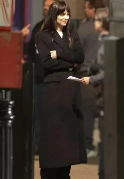 Madame Web 2024 Dakota Johnson Black Coat