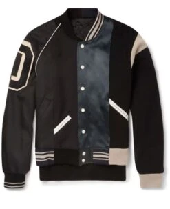 Men's Maison Margiela Varsity Bomber Black Jacket