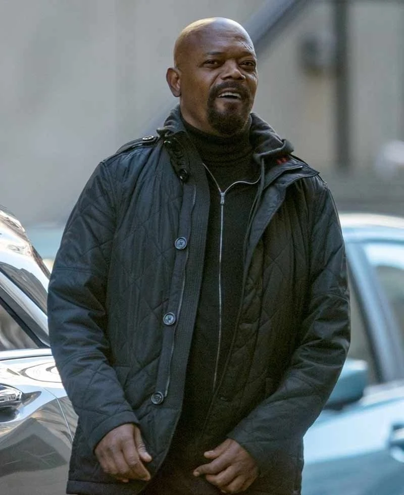 Spider-Man Far From Home Nick Fury Black Jacket - Image 5