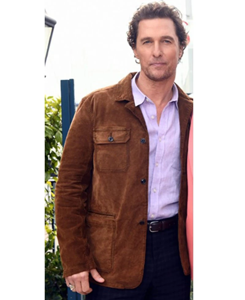 Serenity Matthew Mcconaughey Brown Suede Jacket - Image 3