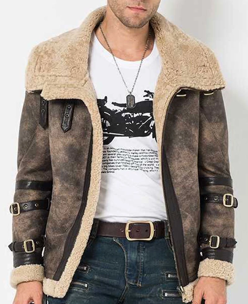 Men's WFJ020 Flight B3 Shearling Jacket - Image 2