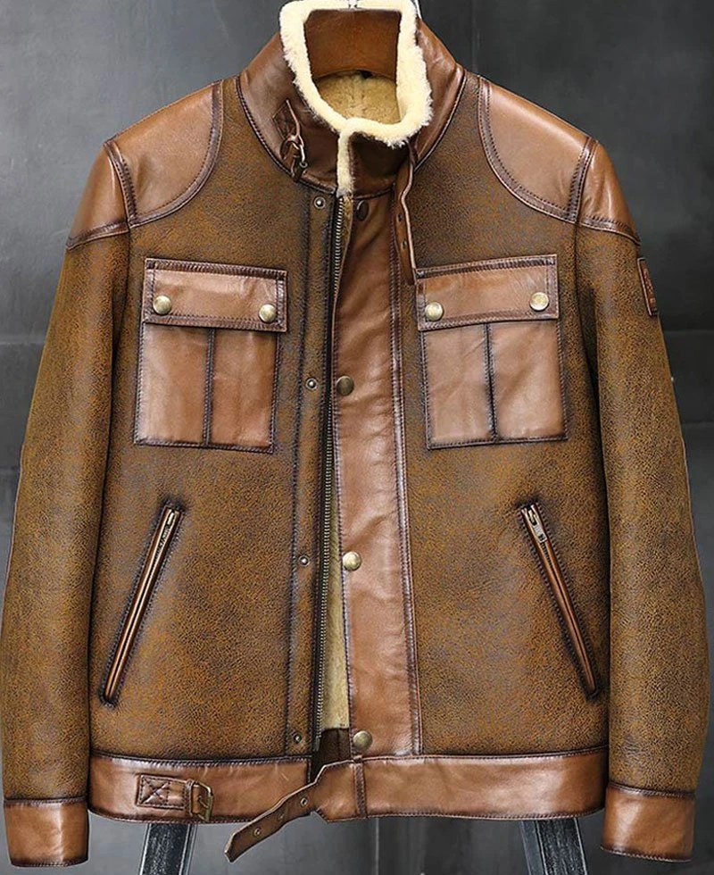 Men's Jason B3 Brown Shearling Jacket