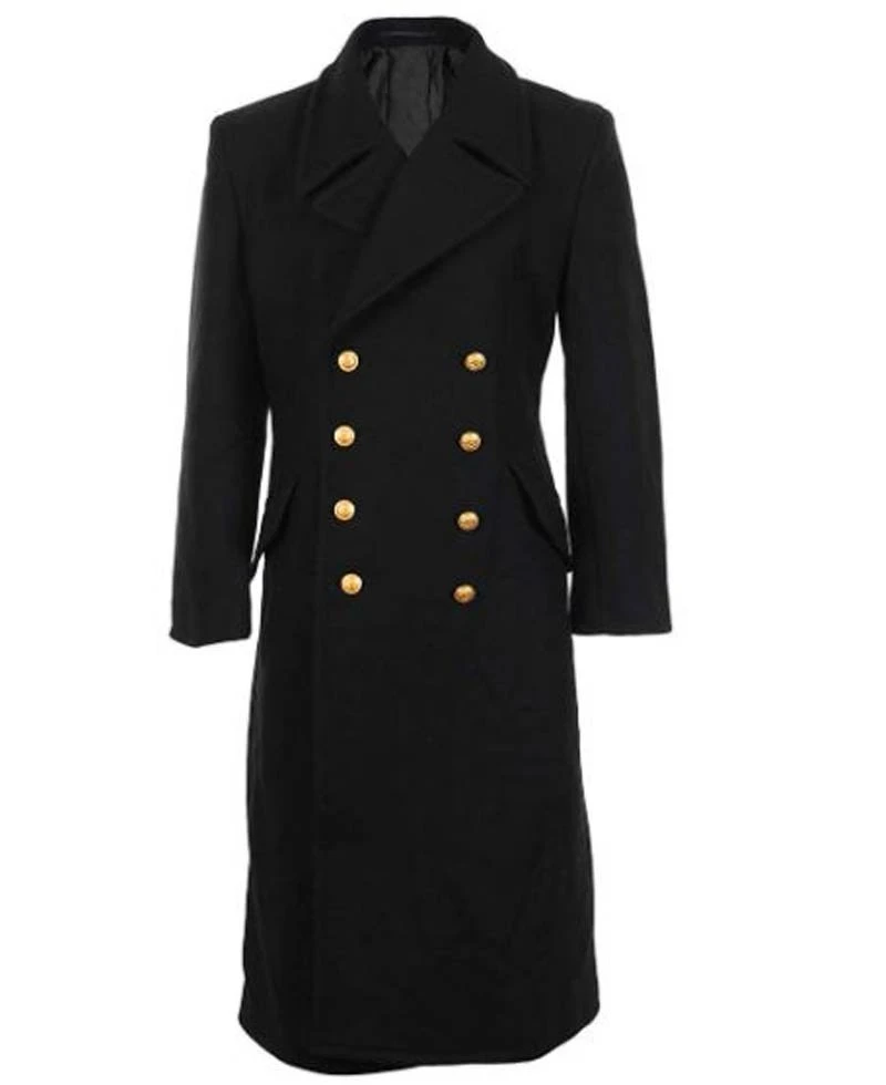 Men's Naval Black Great Coat
