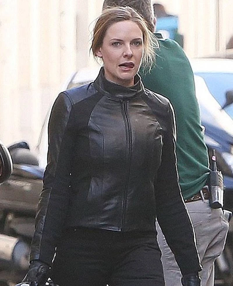 Mission Impossible 6 Rebecca Ferguson Leather Jacket - Image 3