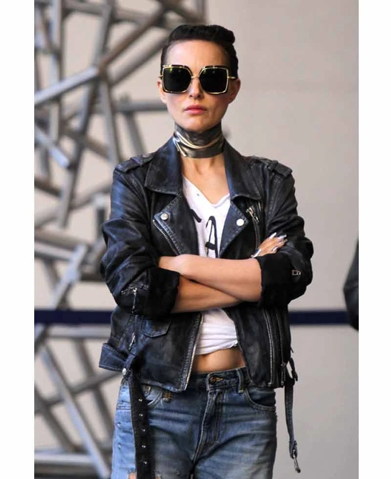 Vox Lux Natalie Portman Black Leather Jacket - Image 2