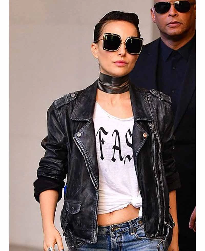 Vox Lux Natalie Portman Black Leather Jacket - Image 3