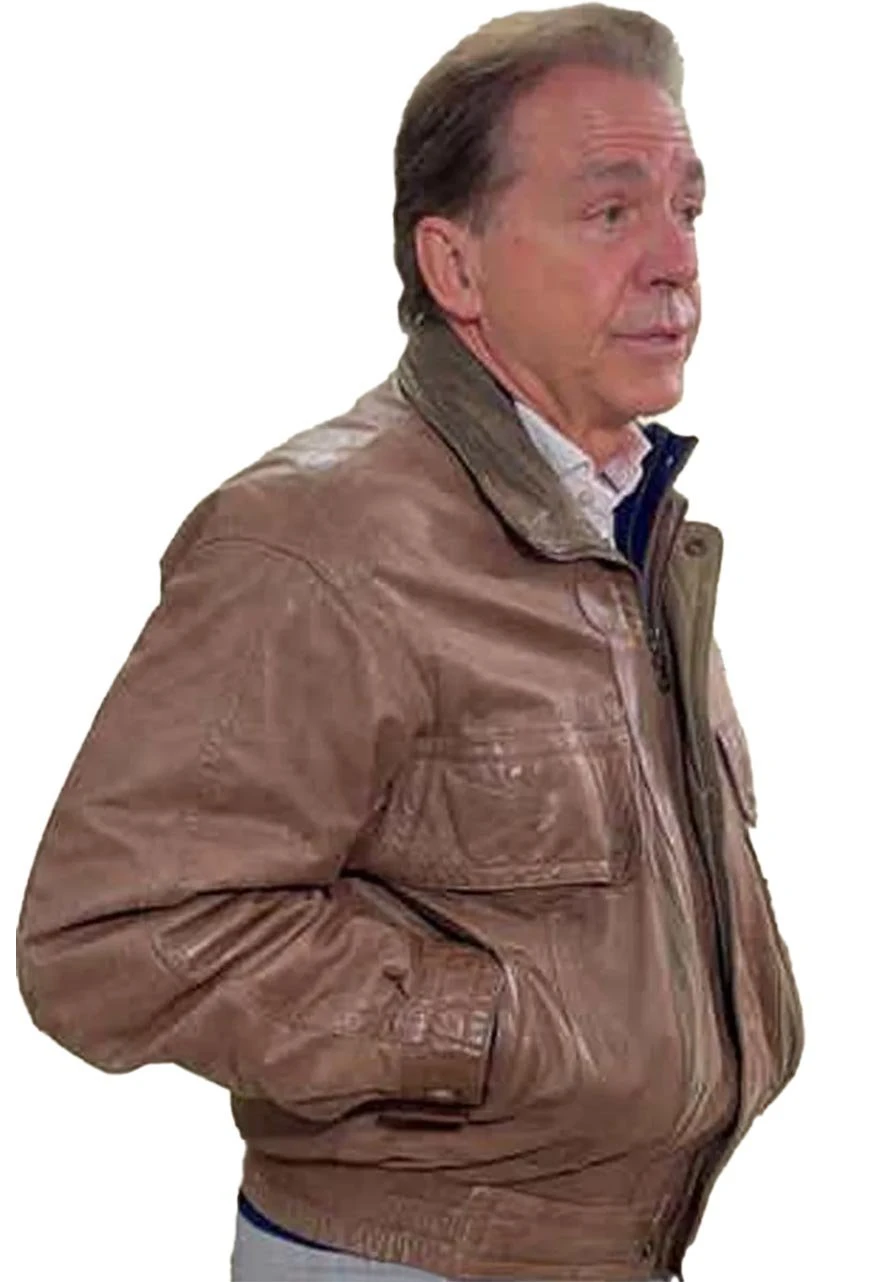 Nick Saban Coach Brown Jacket - Image 4