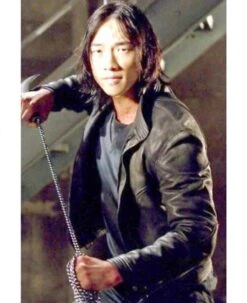 Ninja Assassin Rain Black Leather Jacket