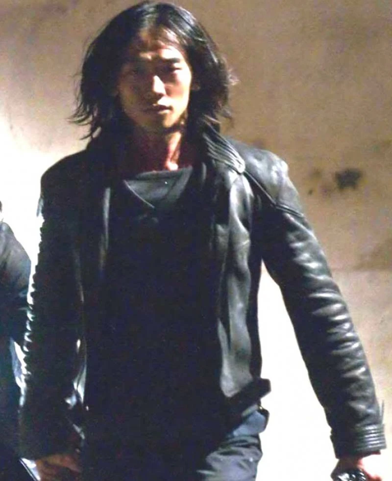 Ninja Assassin Rain Black Leather Jacket - Image 2