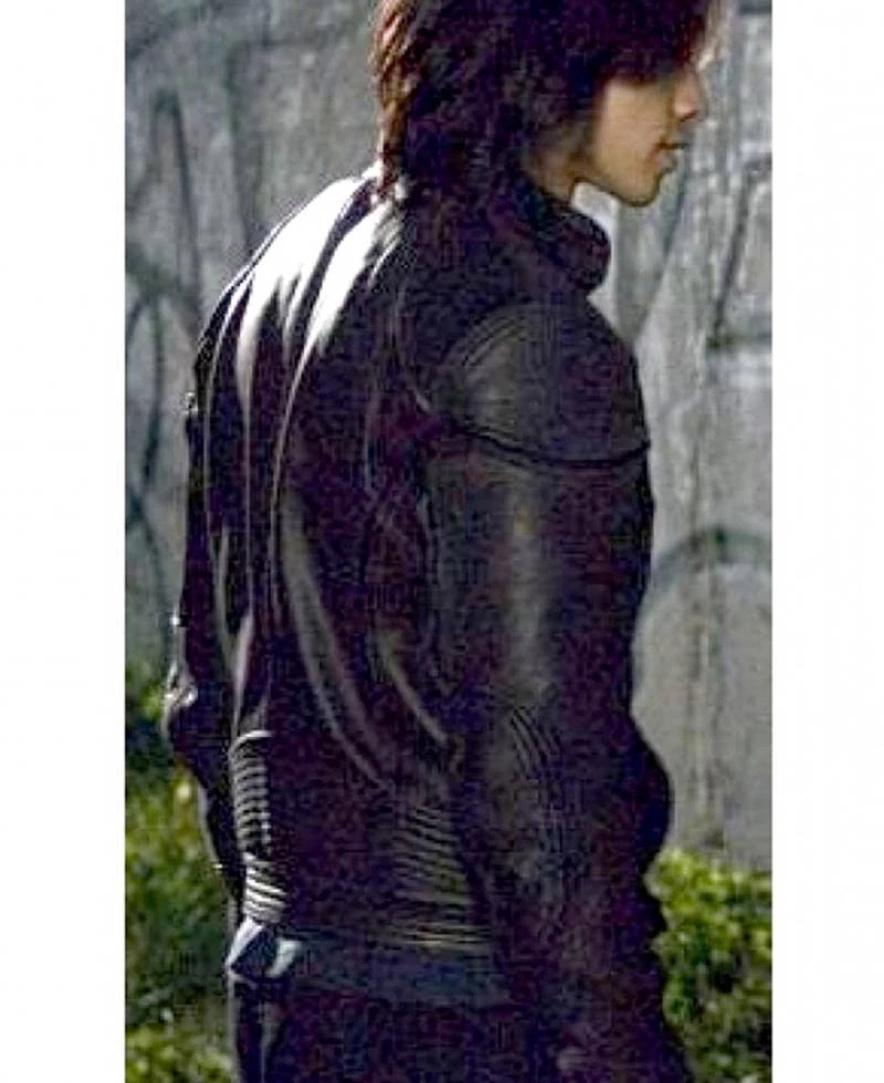 Ninja Assassin Rain Black Leather Jacket - Image 4