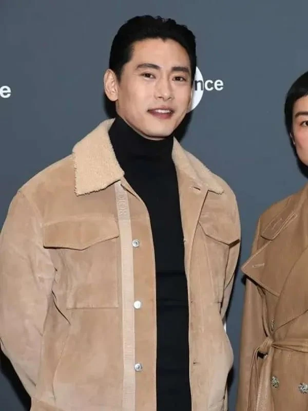 Past Lives 2023 Teo Yoo Suede Jacket - Image 2
