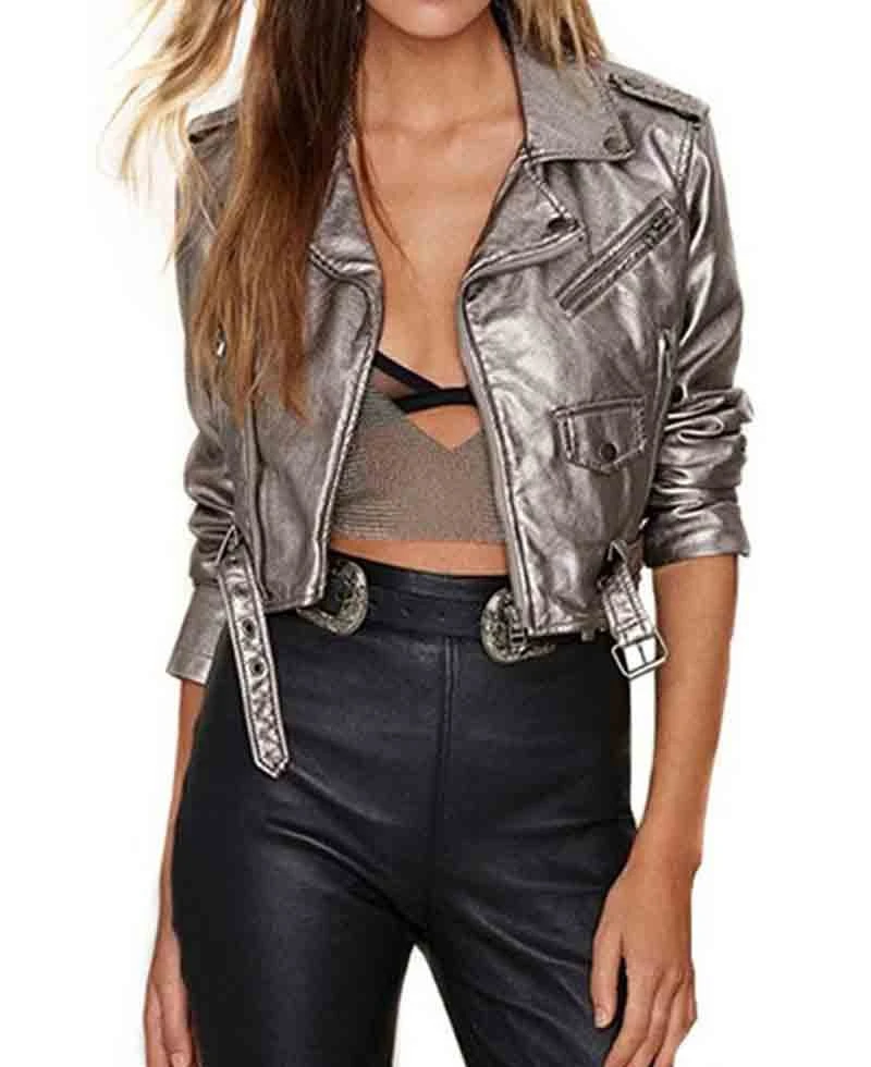 Pitch Perfect 3 Anna Kendrick Sliver Leather Jacket