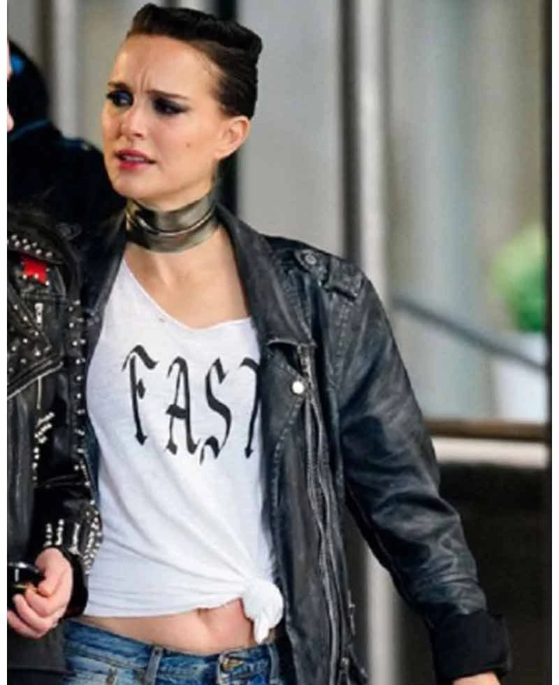 Vox Lux Natalie Portman Black Leather Jacket - Image 6