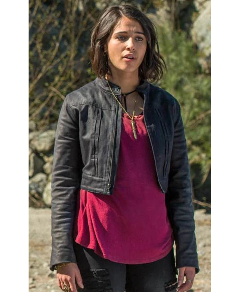 Kimberly Hart Power Rangers Naomi Scott Leather Jacket - Image 2