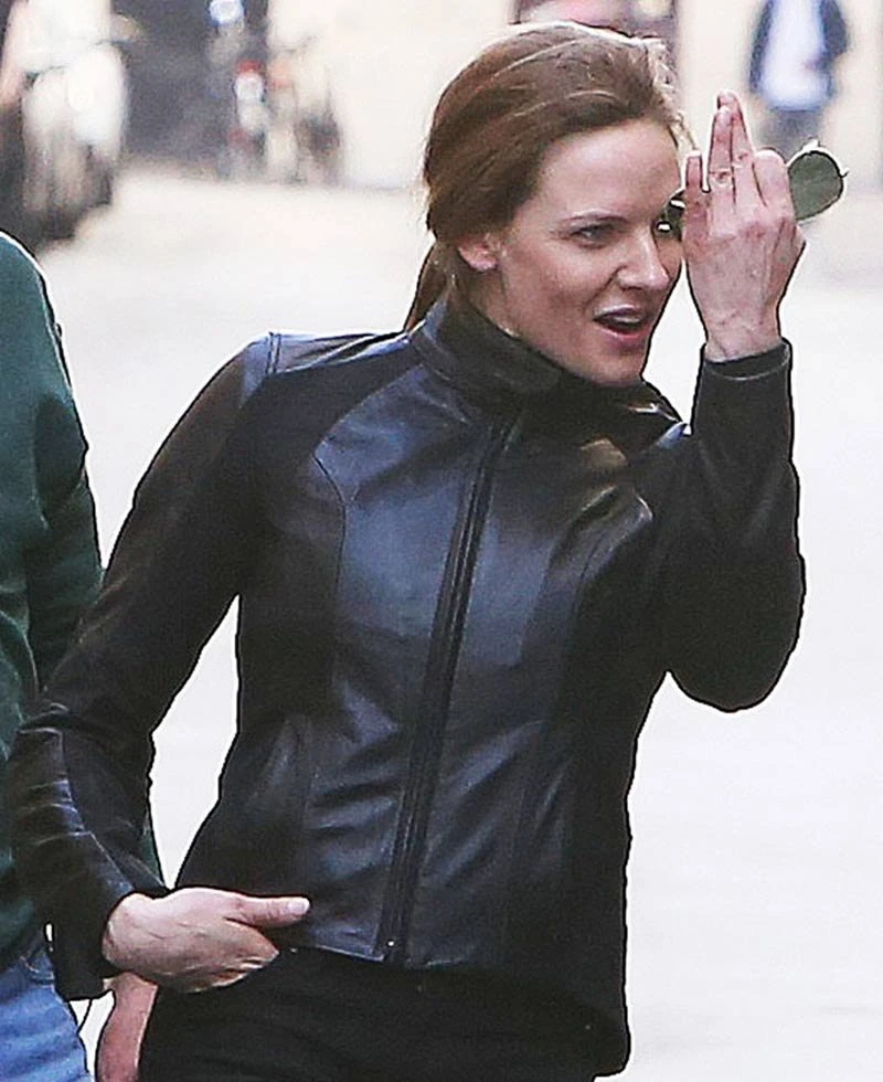 Mission Impossible 6 Rebecca Ferguson Leather Jacket - Image 5