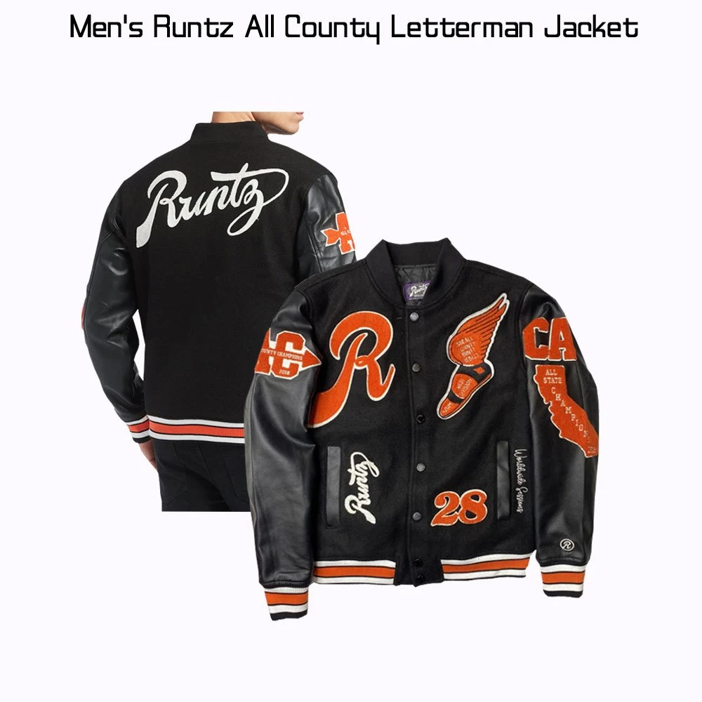 Men's Runtz All County Letterman Jacket - Image 8