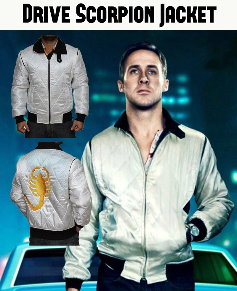 Drive Movie Ryan Gosling Scorpion Jacket - Image 3
