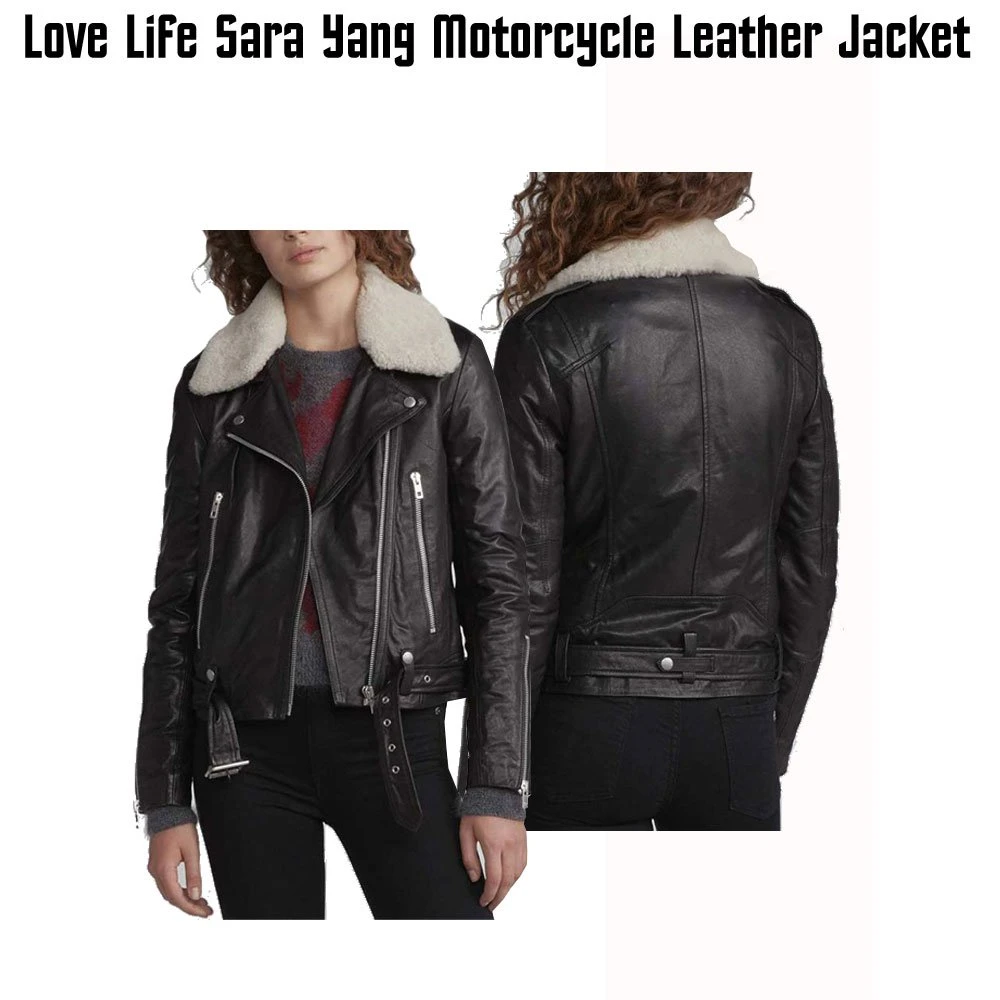 Love Life Zoe Chao Belted Leather Jacket - Image 3