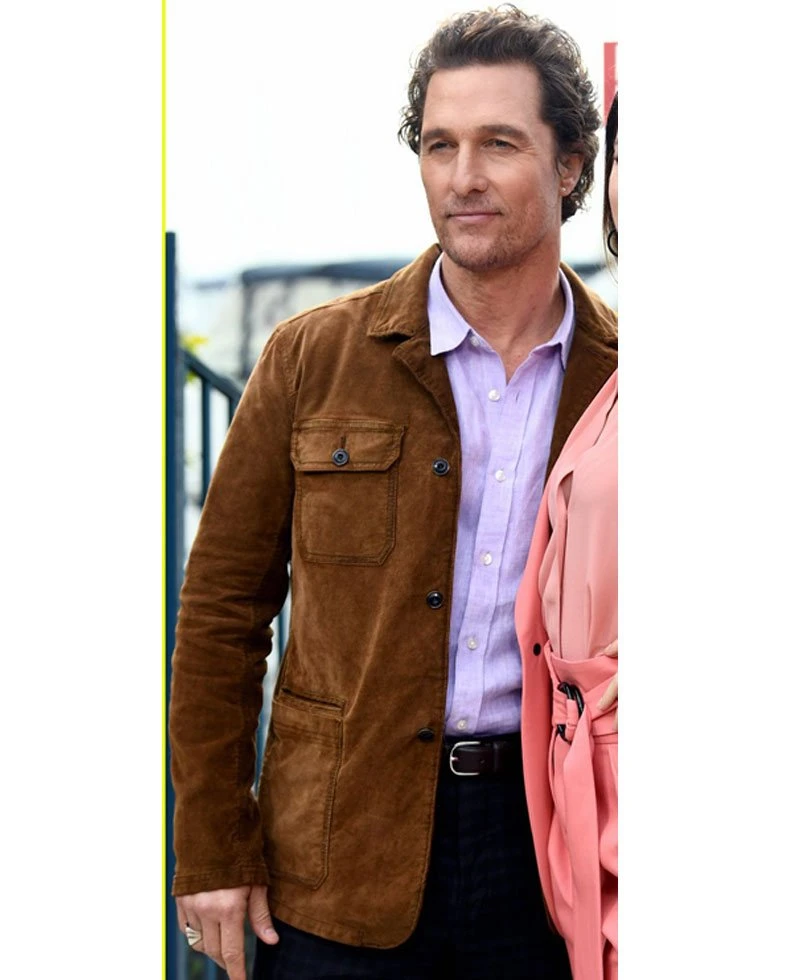 Serenity Matthew Mcconaughey Brown Suede Jacket - Image 2