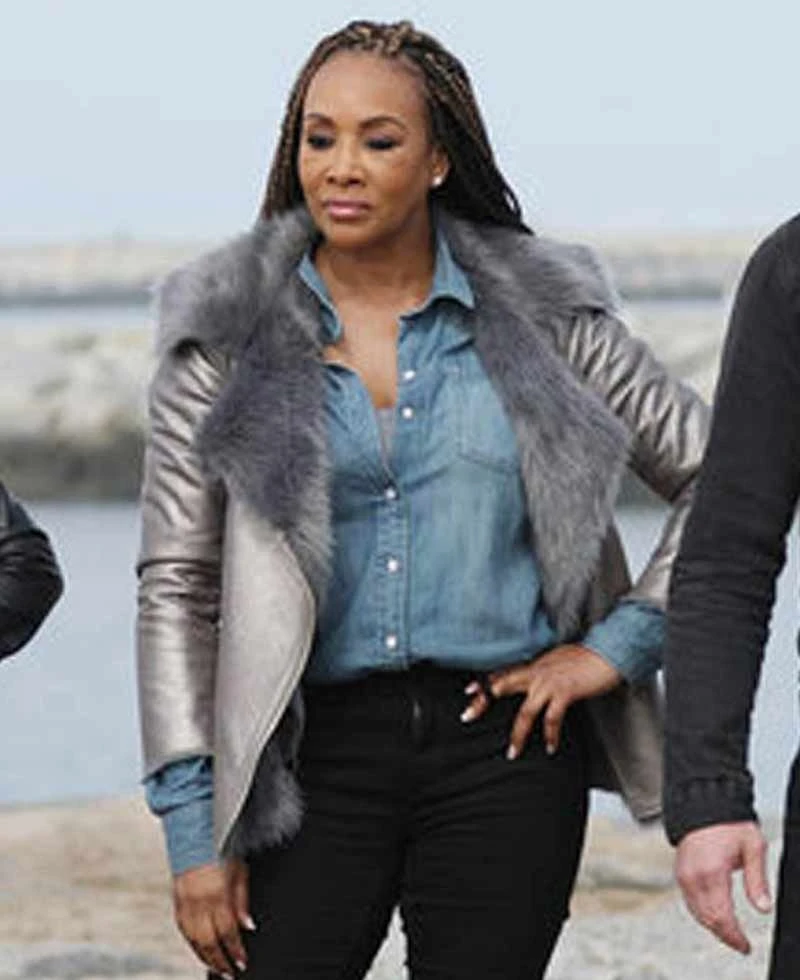 Sharknado 6 Vivica A Fox Shearling Leather Jacket