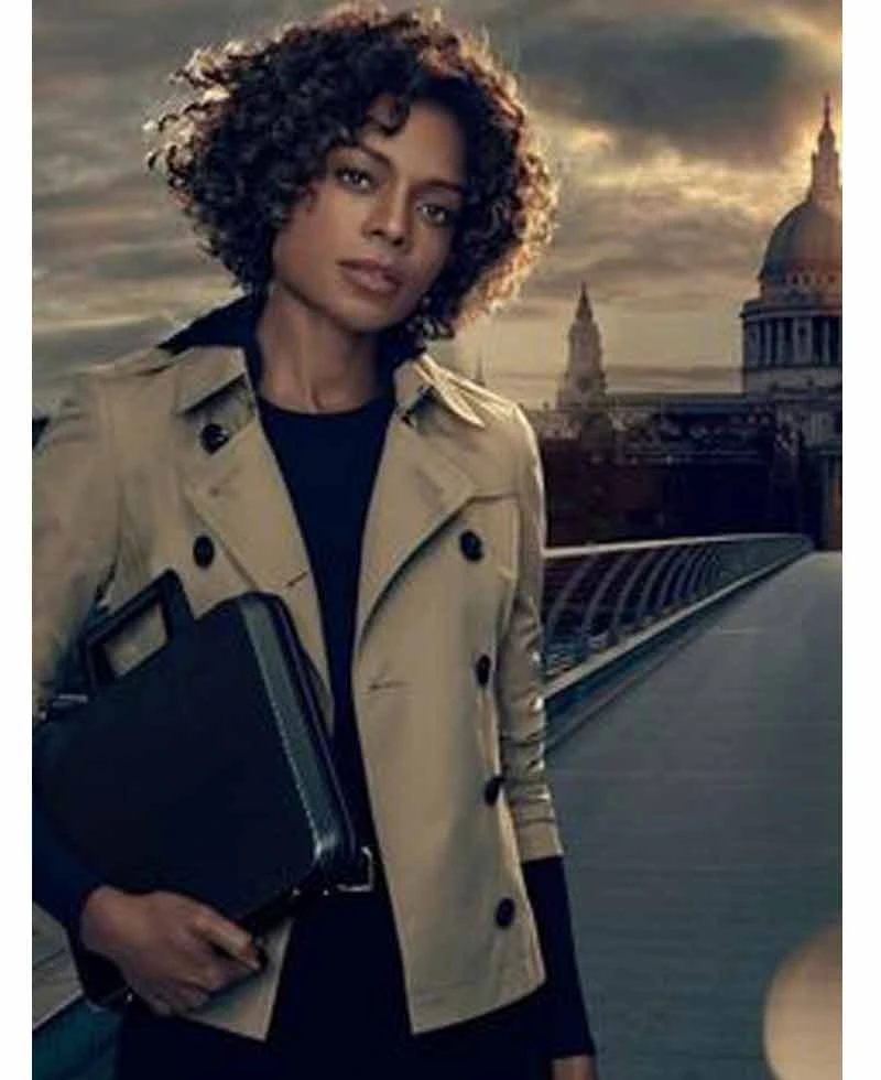 Naomie Harris Spectre Beige Jacket - Image 2