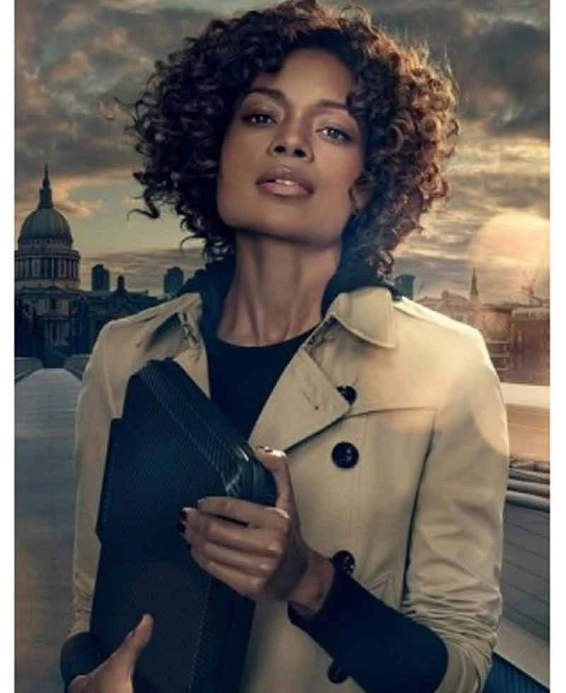 Naomie Harris Spectre Beige Jacket - Image 3