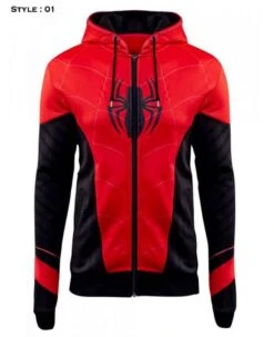 Spider Man Far From Home Zip Up Hoodie