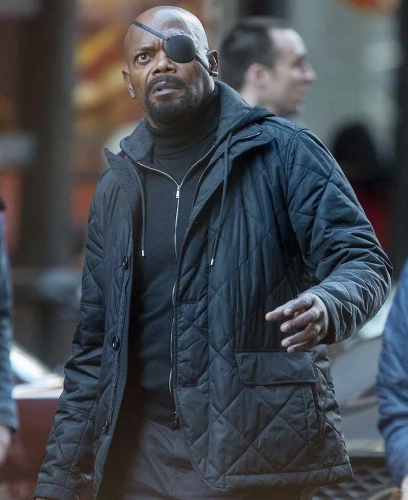 Spider-Man Far From Home Nick Fury Black Jacket - Image 2