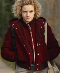 The Americans Julia Garner Red Velvet Jacket With Hood