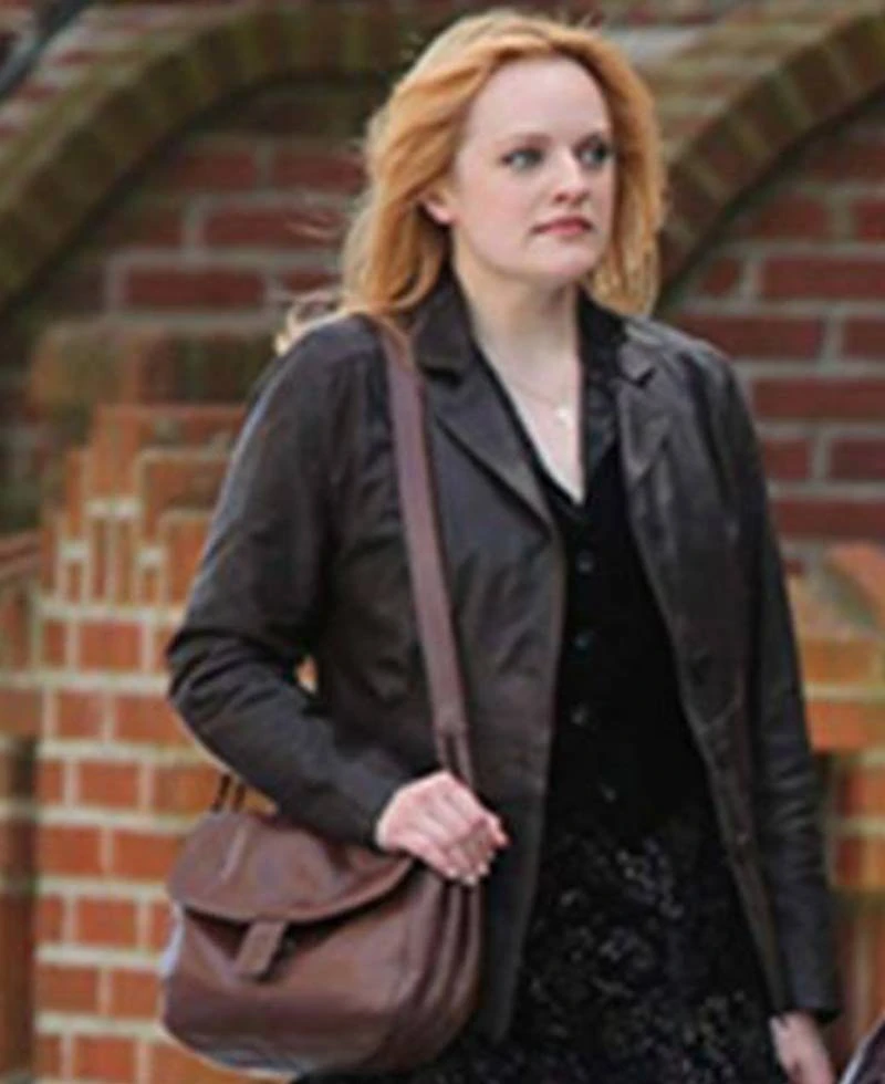 Elisabeth Moss The Kitchen Leather Jacket - Image 3