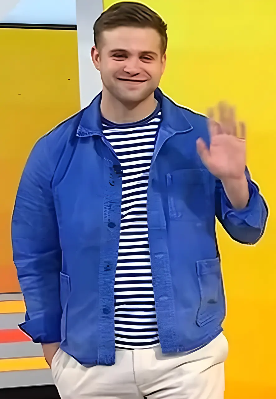 The Today Show 2024 Leo Woodall Blue Jacket - Image 2